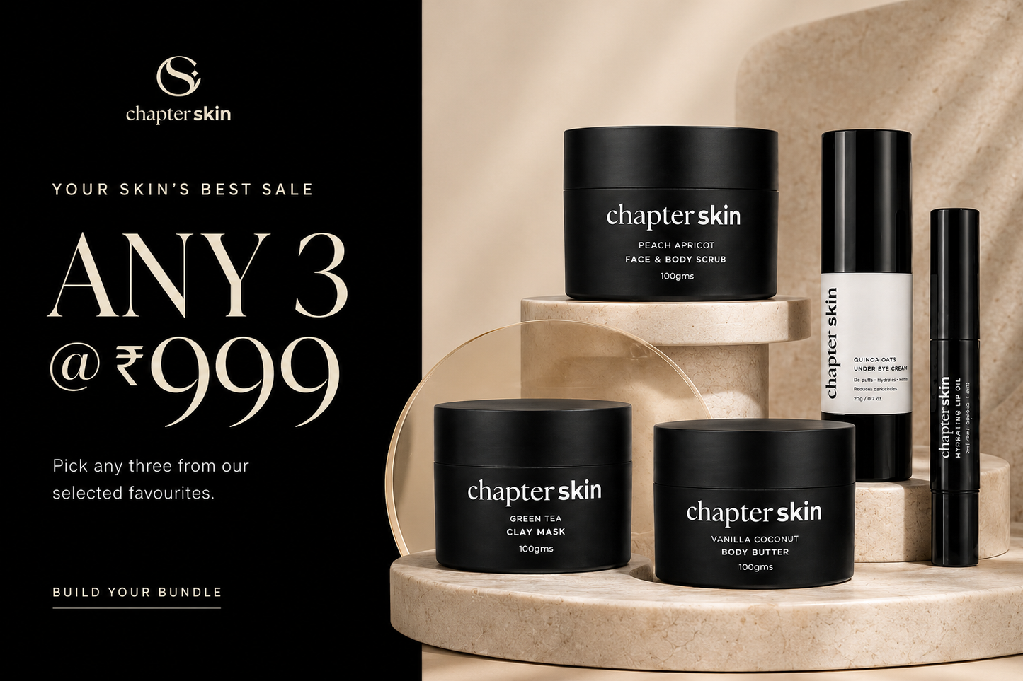 Buy Any 3 for ₹999 | Chapter Skin Bundle