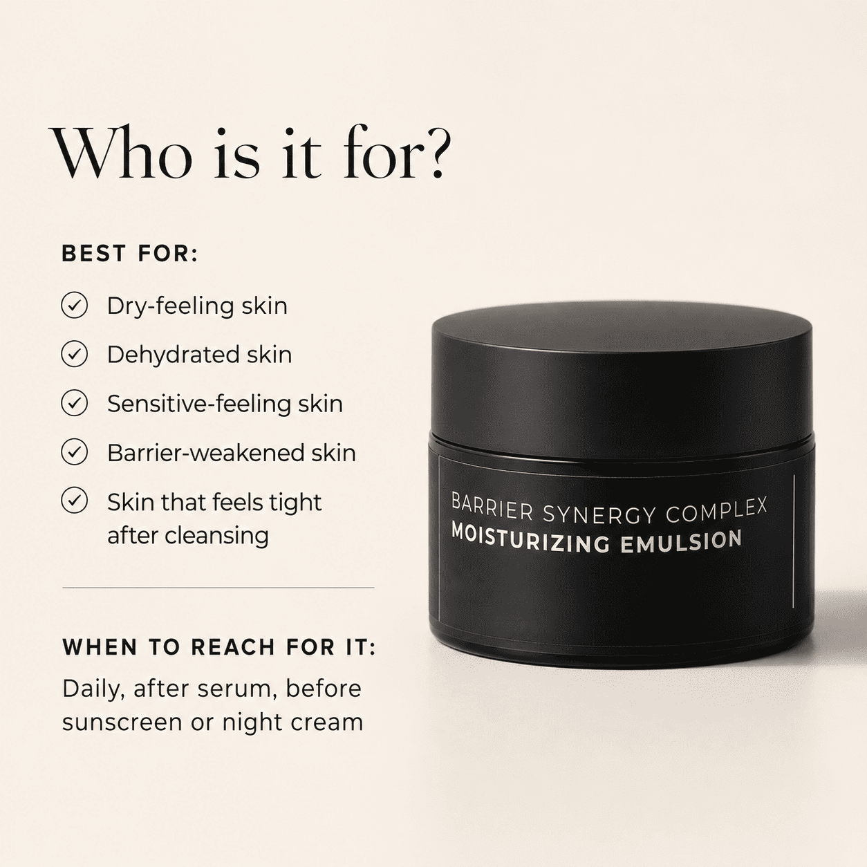 Barrier Synergy Complex - Moisturizing Emulsion